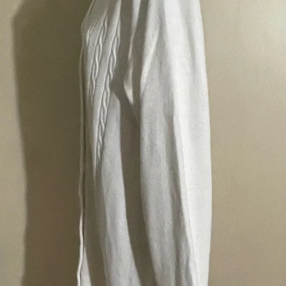 Victorias Secret Ivory Long Cardigan Sweater Gold Label Pearl Vintage Sz Medium - Picture 3 of 7